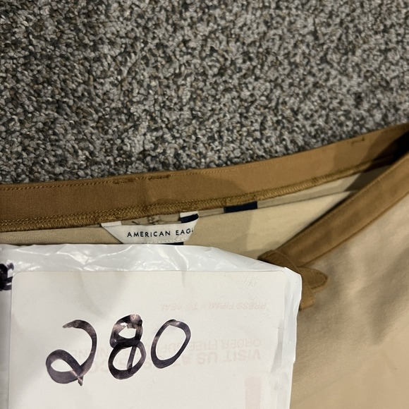 American Eagle Skirt Womens‎ S Cream Mini Stretch Preppy Skort Zip Fly - Picture 9 of 11